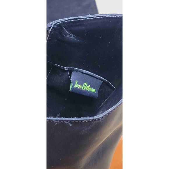 Sam Edelman Leather Penny Almond toe Zipper Riding Boot Size 6.5 - Picture 8 of 10